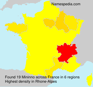 Surname Mininno in France Surname Mininno in France