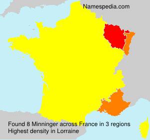 Surname Minninger in France Surname Minninger in France