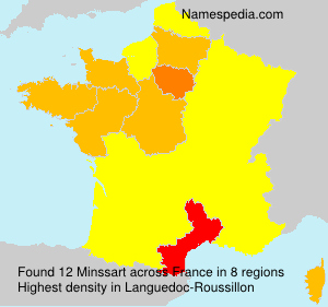 Surname Minssart in France Surname Minssart in France