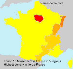 Surname Minzer in France Surname Minzer in France