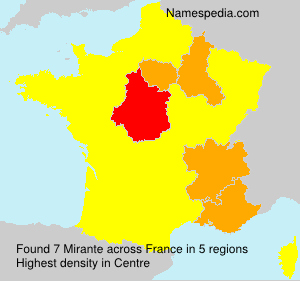 Surname Mirante in France Surname Mirante in France