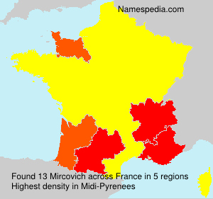 Surname Mircovich in France Surname Mircovich in France