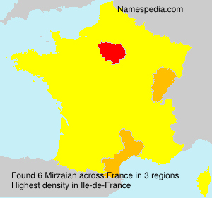 Surname Mirzaian in France Surname Mirzaian in France