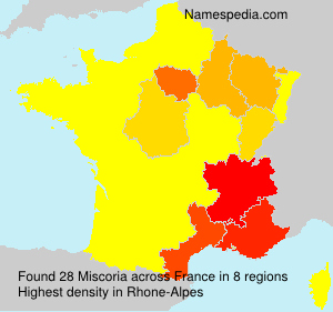 Surname Miscoria in France Surname Miscoria in France