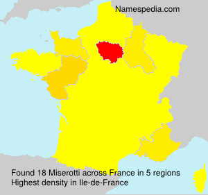 Surname Miserotti in France Surname Miserotti in France
