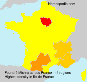 Surname Mishra in France Surname Mishra in France