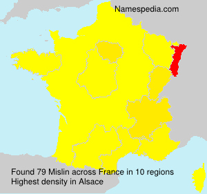 Surname Mislin in France