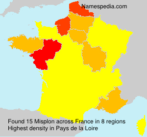 Surname Misplon in France Surname Misplon in France
