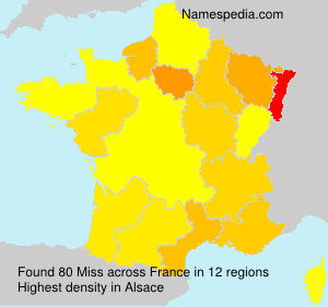 Surname Miss in France Surname Miss in France