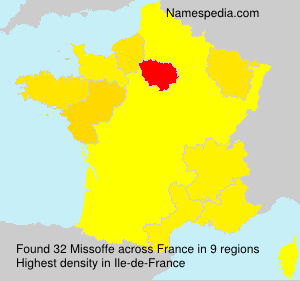 Surname Missoffe in France Surname Missoffe in France