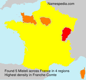 Surname Misteli in France Surname Misteli in France