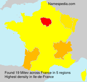 Surname Mitev in France Surname Mitev in France