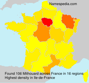 Surname Mithouard in France Surname Mithouard in France