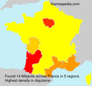 Surname Mitjavile in France Surname Mitjavile in France