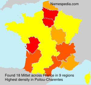 Surname Mittet in France Surname Mittet in France