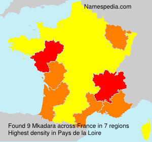 Surname Mkadara in France Surname Mkadara in France