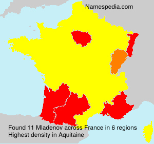 Surname Mladenov in France Surname Mladenov in France