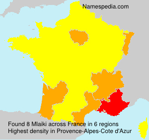 Surname Mlaiki in France