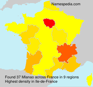 Surname Mlanao in France Surname Mlanao in France