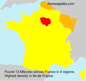 Surname Mleczko in France