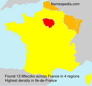 Surname Mleczko in France Surname Mleczko in France