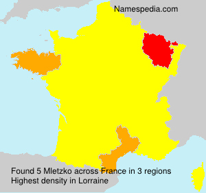 Surname Mletzko in France