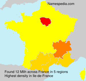 Surname Mlih in France