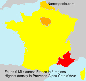Surname Mlik in France