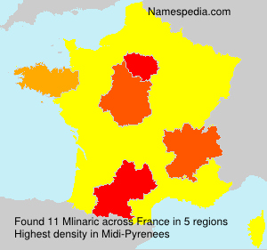 Surname Mlinaric in France