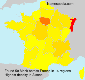 Surname Mock in France Surname Mock in France