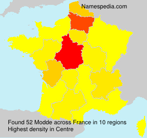 Surname Modde in France Surname Modde in France
