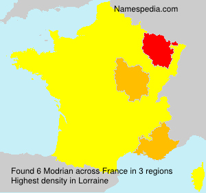 Surname Modrian in France Surname Modrian in France