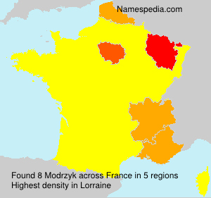 Surname Modrzyk in France Surname Modrzyk in France
