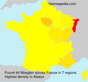 Surname Moeglen in France Surname Moeglen in France