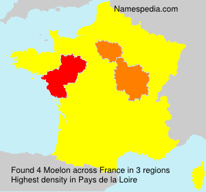 Surname Moelon in France Surname Moelon in France