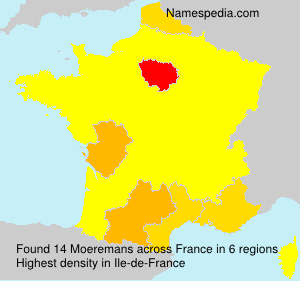 Surname Moeremans in France Surname Moeremans in France
