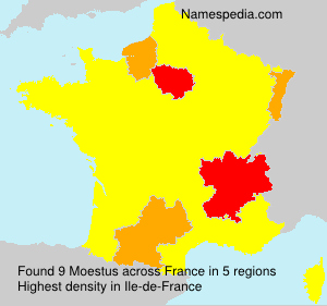 Surname Moestus in France Surname Moestus in France