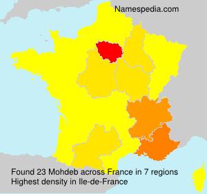 Surname Mohdeb in France Surname Mohdeb in France