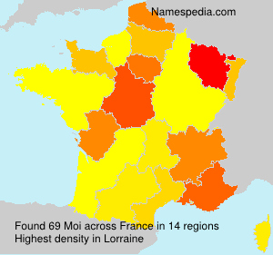 Surname Moi in France Surname Moi in France
