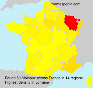 Surname Moinaux in France Surname Moinaux in France