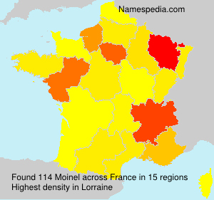 Surname Moinel in France Surname Moinel in France