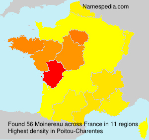 Surname Moinereau in France Surname Moinereau in France