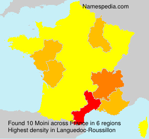 Surname Moini in France Surname Moini in France