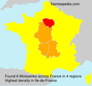 Surname Moissenko in France Surname Moissenko in France