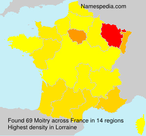 Surname Moitry in France Surname Moitry in France