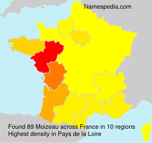 Surname Moizeau in France Surname Moizeau in France