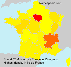 Surname Mok in France Surname Mok in France