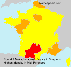 Surname Mokadmi in France Surname Mokadmi in France