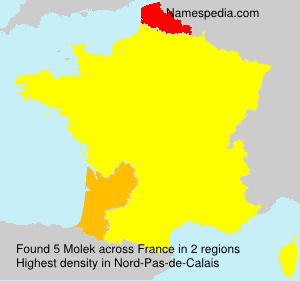 Surname Molek in France