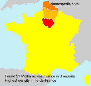 Surname Molka in France